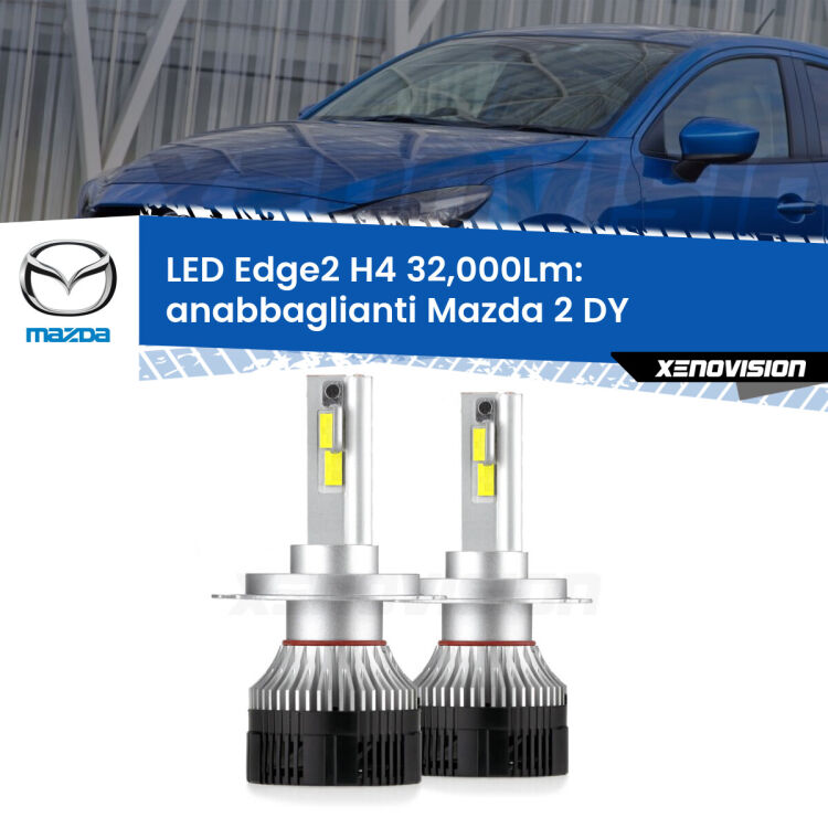Anabbaglianti LED H4 32,000Lm per Mazda 2 DY 2003 - 2007 <p><strong>Kit anabbaglianti LED H4 per Mazda 2</strong> DY 2003 - 2007. </strong>Potenza smisurata, taglio di luce perfetto. Super canbus. Qualità Massima.</p>