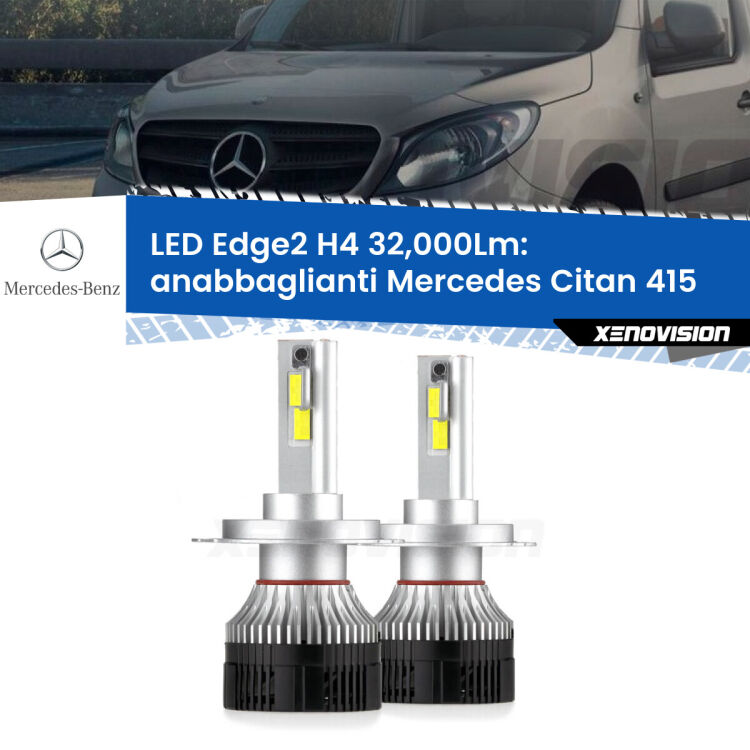 Anabbaglianti LED H4 32,000Lm per Mercedes Citan 415 2012 in poi <p><strong>Kit anabbaglianti LED H4 per Mercedes Citan</strong> 415 2012 in poi. </strong>Potenza smisurata, taglio di luce perfetto. Super canbus. Qualità Massima.</p>