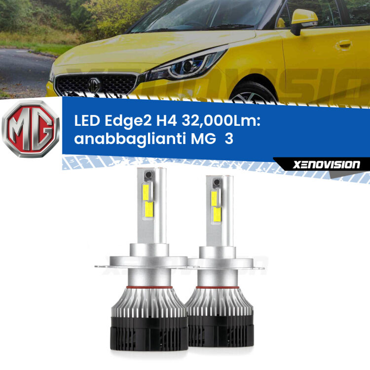 0 Anabbaglianti LED H4 32,000Lm per MG  3  2011 in poi <p><strong>Kit anabbaglianti LED H4 per MG  3</strong>  2011 in poi. </strong>Potenza smisurata, taglio di luce perfetto. Super canbus. Qualità Massima.</p>