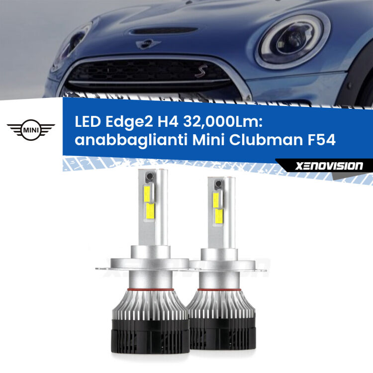Anabbaglianti LED H4 32,000Lm per Mini Clubman F54 2014 - 2019 <p><strong>Kit anabbaglianti LED H4 per Mini Clubman</strong> F54 2014 - 2019. </strong>Potenza smisurata, taglio di luce perfetto. Super canbus. Qualità Massima.</p>