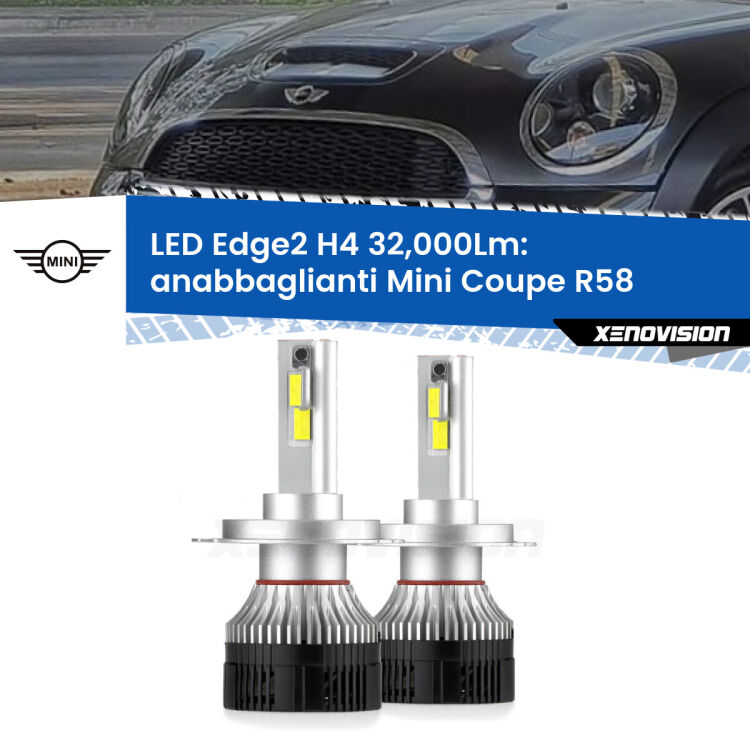 Anabbaglianti LED H4 32,000Lm per Mini Coupe R58 2011 - 2015 <p><strong>Kit anabbaglianti LED H4 per Mini Coupe</strong> R58 2011 - 2015. </strong>Potenza smisurata, taglio di luce perfetto. Super canbus. Qualità Massima.</p>