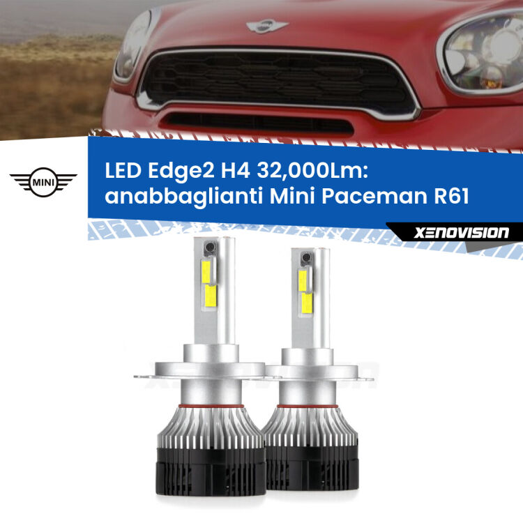 Anabbaglianti LED H4 32,000Lm per Mini Paceman R61 2012 - 2016 <p><strong>Kit anabbaglianti LED H4 per Mini Paceman</strong> R61 2012 - 2016. </strong>Potenza smisurata, taglio di luce perfetto. Super canbus. Qualità Massima.</p>