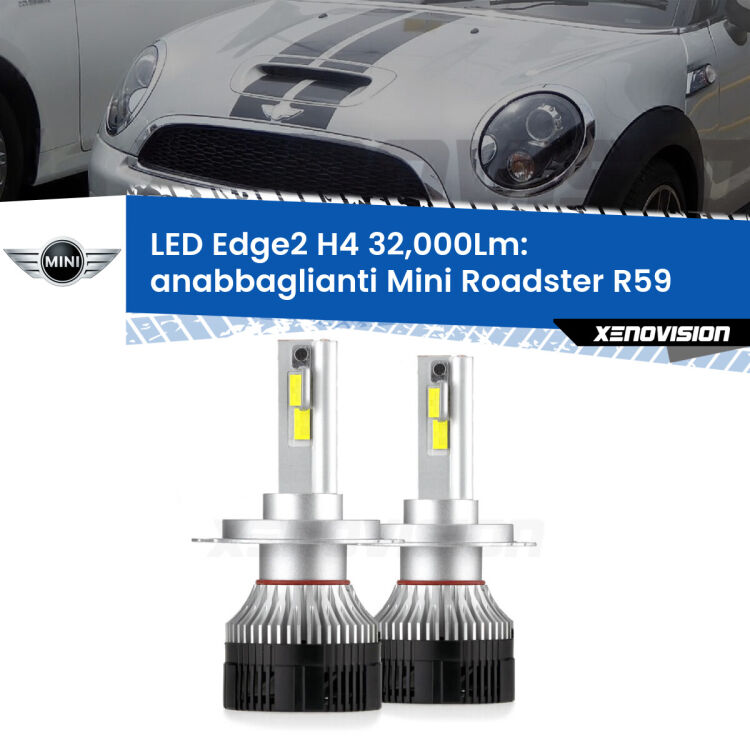 <p><strong>Kit anabbaglianti LED H4 per Mini Roadster</strong> R59 2012 - 2015. </strong>Potenza smisurata, taglio di luce perfetto. Super canbus. Qualità Massima.</p>