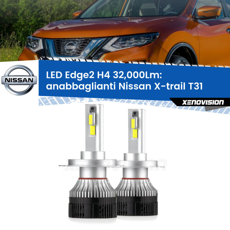 <p><strong>Kit anabbaglianti LED H4 per Nissan X-trail</strong> T31 2007 - 2014. </strong>Potenza smisurata, taglio di luce perfetto. Super canbus. Qualità Massima.</p>