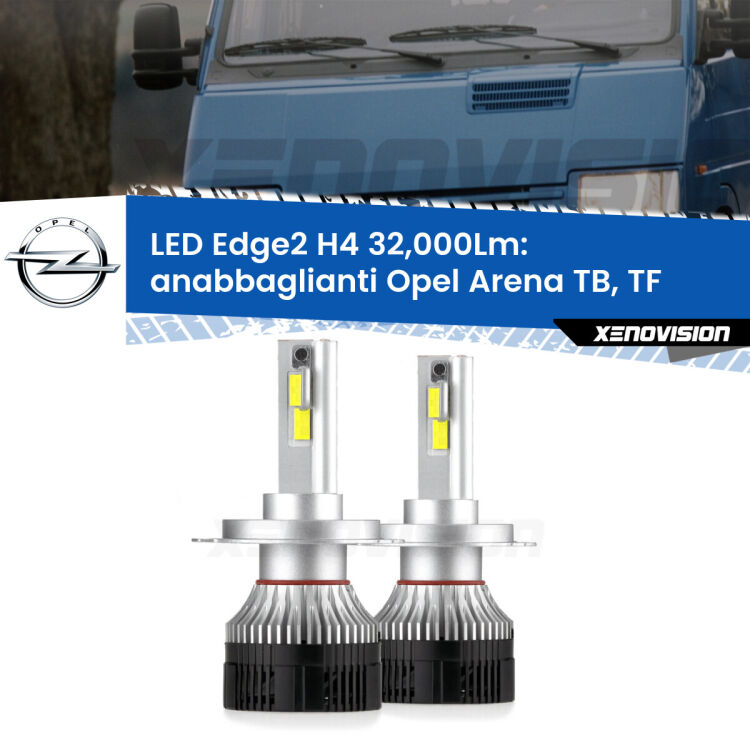0 Anabbaglianti LED H4 32,000Lm per Opel Arena TB, TF 1998 - 2001 <p><strong>Kit anabbaglianti LED H4 per Opel Arena</strong> TB, TF 1998 - 2001. </strong>Potenza smisurata, taglio di luce perfetto. Super canbus. Qualità Massima.</p>