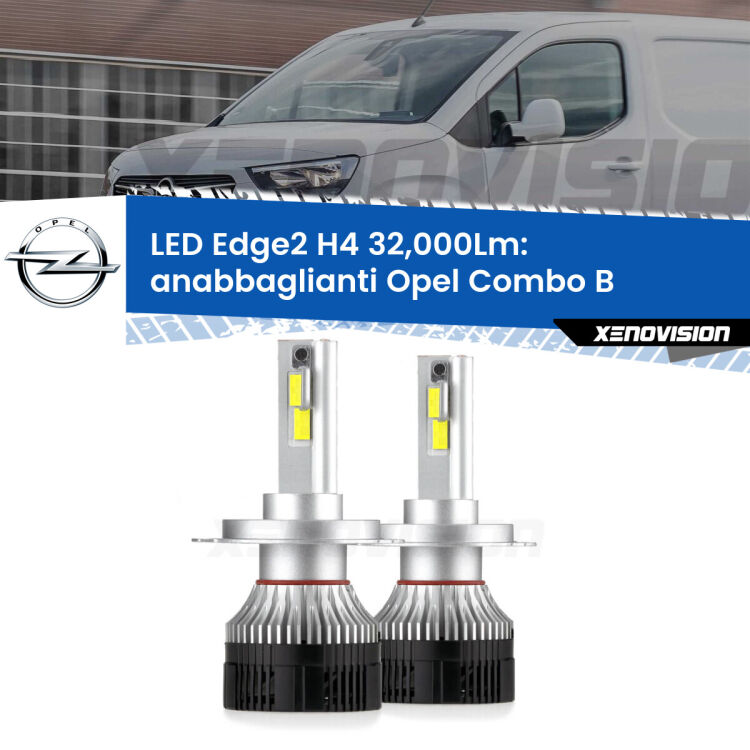 Anabbaglianti LED H4 32,000Lm per Opel Combo B  1994 - 2001 <p><strong>Kit anabbaglianti LED H4 per Opel Combo B</strong>  1994 - 2001. </strong>Potenza smisurata, taglio di luce perfetto. Super canbus. Qualità Massima.</p>