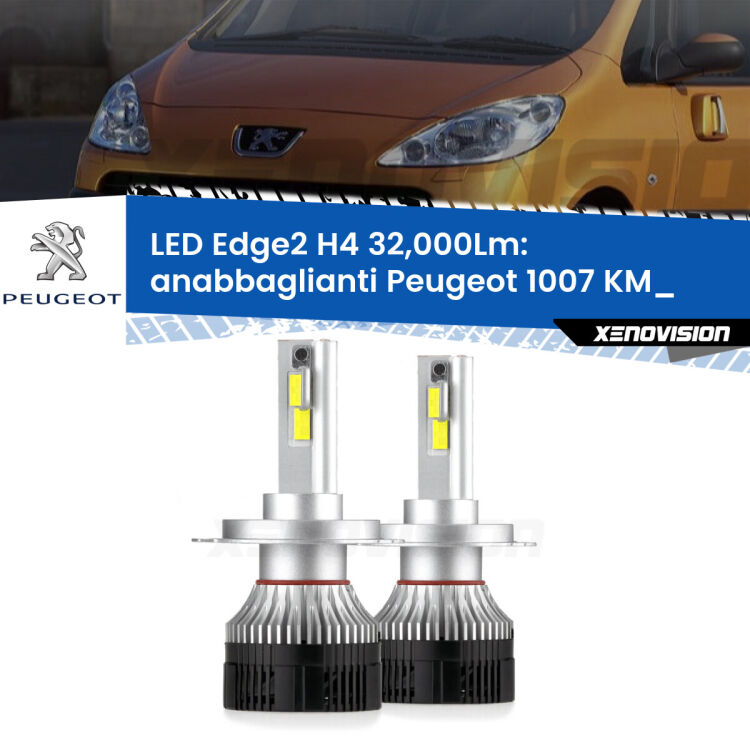 <p><strong>Kit anabbaglianti LED H4 per Peugeot 1007</strong> KM_ 2005 - 2009. </strong>Potenza smisurata, taglio di luce perfetto. Super canbus. Qualità Massima.</p>