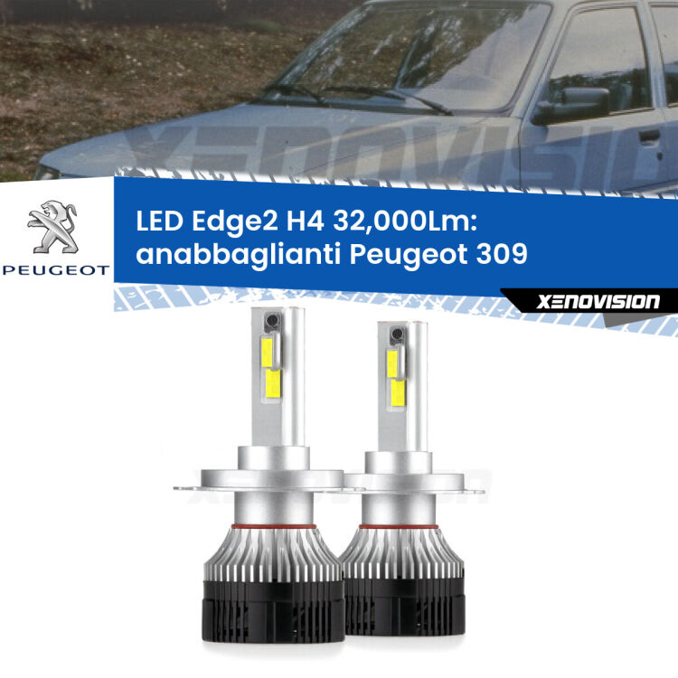 Anabbaglianti LED H4 32,000Lm per Peugeot 309 1989 - 1993 <p><strong>Kit anabbaglianti LED H4 per Peugeot 309</strong> 1989 - 1993. </strong>Potenza smisurata, taglio di luce perfetto. Super canbus. Qualità Massima.</p>