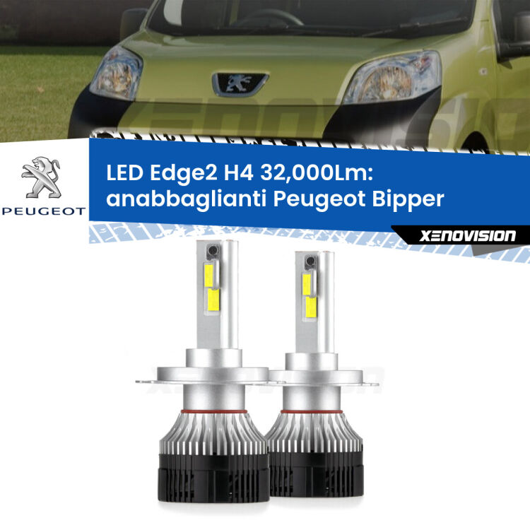<p><strong>Kit anabbaglianti LED H4 per Peugeot Bipper</strong>  2008 in poi. </strong>Potenza smisurata, taglio di luce perfetto. Super canbus. Qualità Massima.</p>