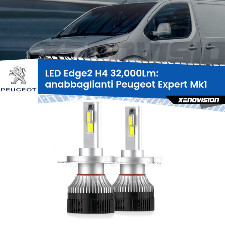 <p><strong>Kit anabbaglianti LED H4 per Peugeot Expert</strong> Mk1 1996 - 2006. </strong>Potenza smisurata, taglio di luce perfetto. Super canbus. Qualità Massima.</p>