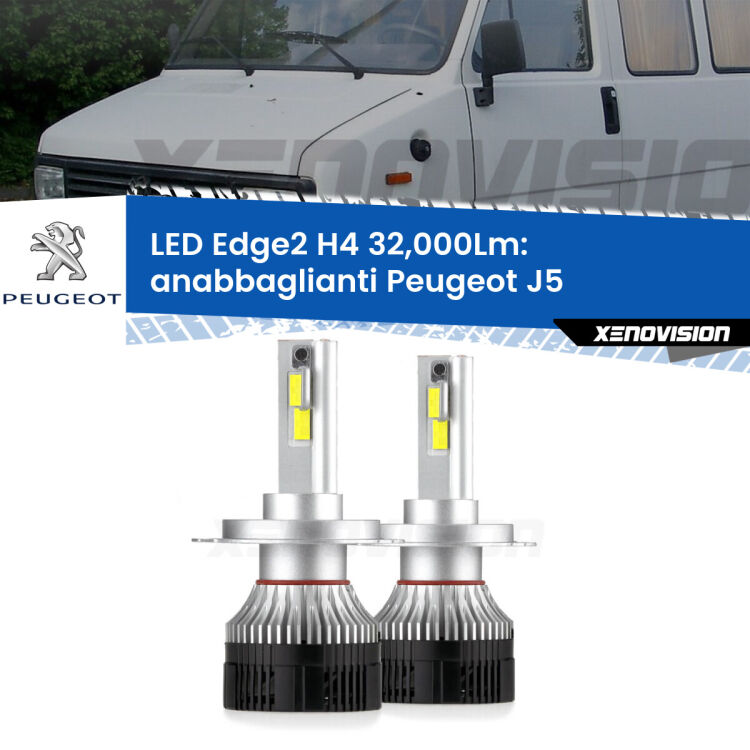 Anabbaglianti LED H4 32,000Lm per Peugeot J5 1990 - 1994 <p><strong>Kit anabbaglianti LED H4 per Peugeot J5</strong> 1990 - 1994. </strong>Potenza smisurata, taglio di luce perfetto. Super canbus. Qualità Massima.</p>