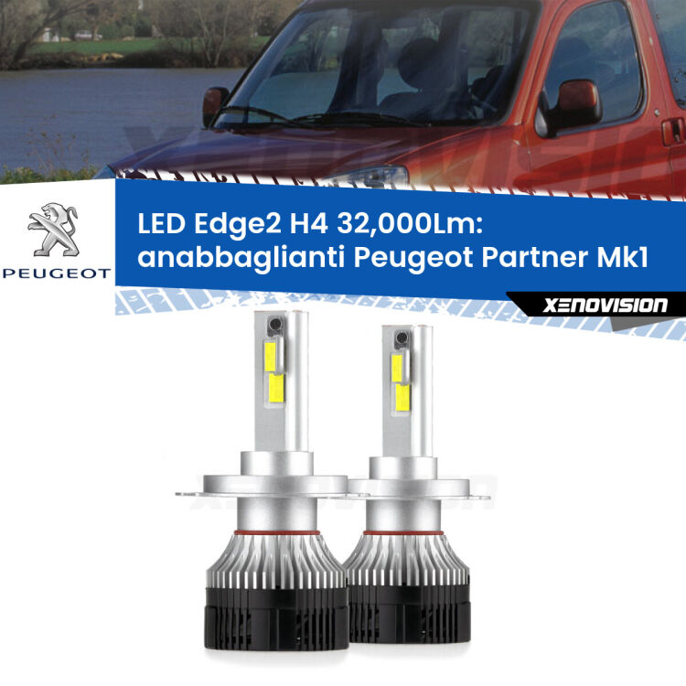 Anabbaglianti LED H4 32,000Lm per Peugeot Partner Mk1 1996 - 2007 <p><strong>Kit anabbaglianti LED H4 per Peugeot Partner</strong> Mk1 1996 - 2007. </strong>Potenza smisurata, taglio di luce perfetto. Super canbus. Qualità Massima.</p>
