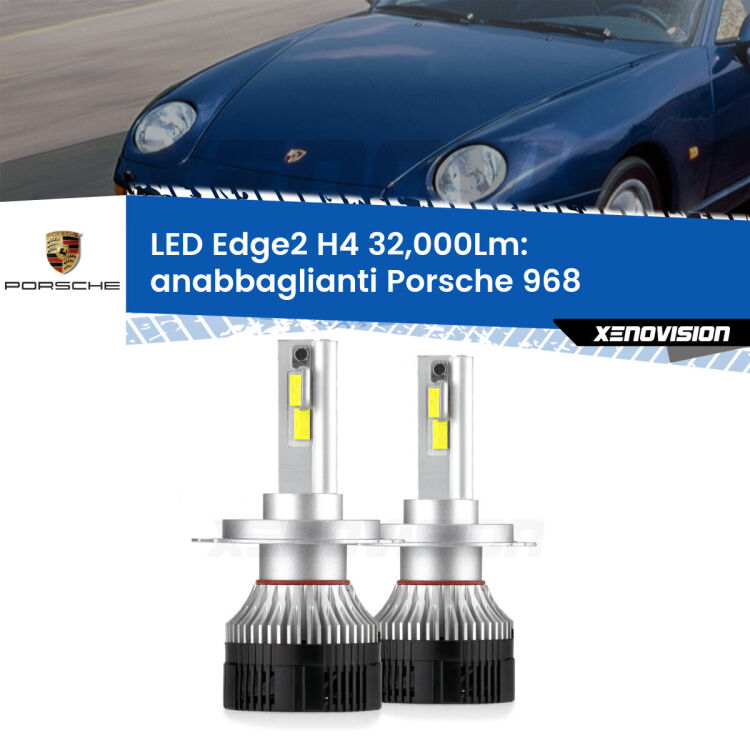 Anabbaglianti LED H4 32,000Lm per Porsche 968  1991 - 1995 <p><strong>Kit anabbaglianti LED H4 per Porsche 968</strong>  1991 - 1995. </strong>Potenza smisurata, taglio di luce perfetto. Super canbus. Qualità Massima.</p>