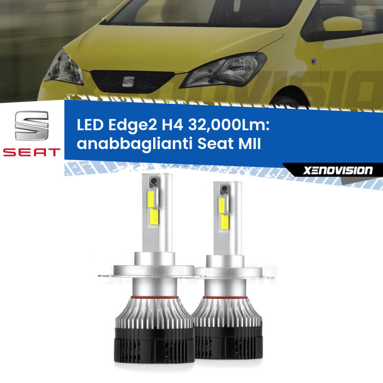 Anabbaglianti LED H4 32,000Lm per Seat MII 2011 - 2021 <p><strong>Kit anabbaglianti LED H4 per Seat MII</strong> 2011 - 2021. </strong>Potenza smisurata, taglio di luce perfetto. Super canbus. Qualità Massima.</p>