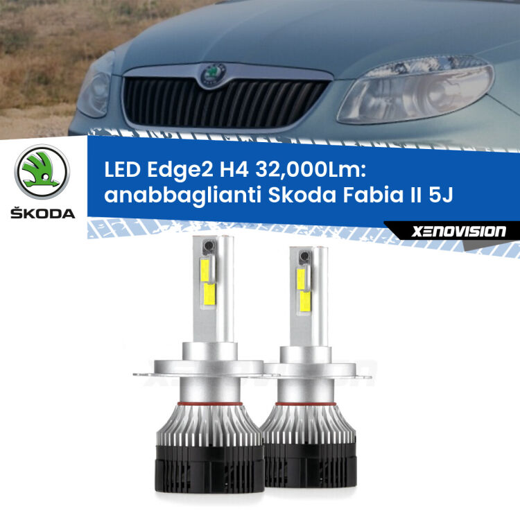 0 Anabbaglianti LED H4 32,000Lm per Skoda Fabia II 5J fari a parabola <p><strong>Kit anabbaglianti LED H4 per Skoda Fabia II</strong> 5J fari a parabola. </strong>Potenza smisurata, taglio di luce perfetto. Super canbus. Qualità Massima.</p>