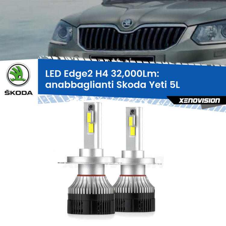 Anabbaglianti LED H4 32,000Lm per Skoda Yeti 5L 2009 - 2013 <p><strong>Kit anabbaglianti LED H4 per Skoda Yeti</strong> 5L 2009 - 2013. </strong>Potenza smisurata, taglio di luce perfetto. Super canbus. Qualità Massima.</p>