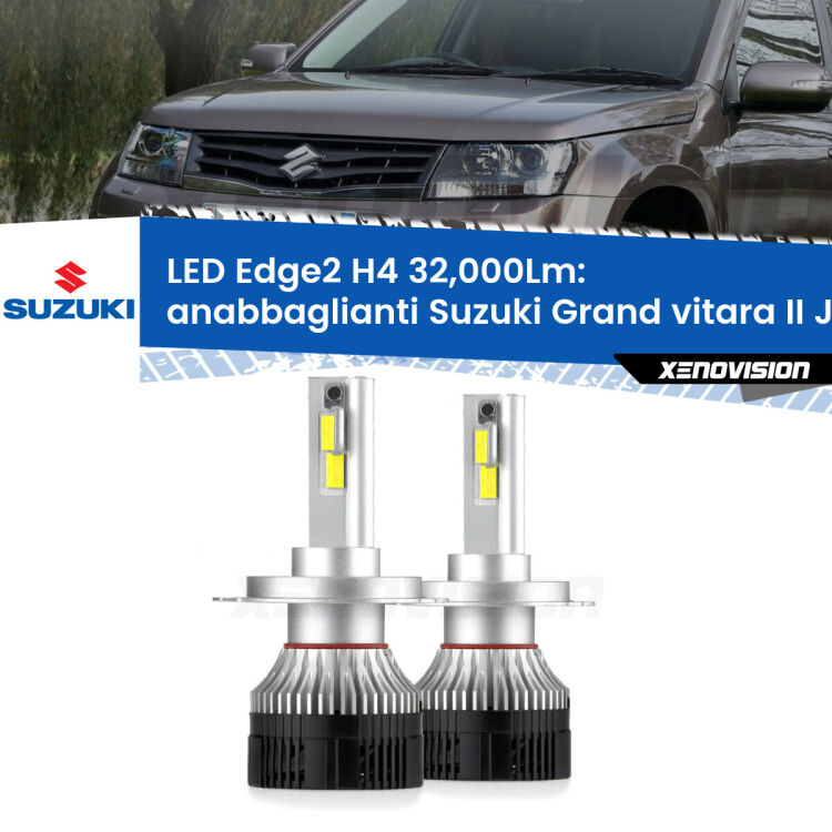 Anabbaglianti LED H4 32,000Lm per Suzuki Grand vitara II JT, TE, TD a parabola singola <p><strong>Kit anabbaglianti LED H4 per Suzuki Grand vitara II</strong> JT, TE, TD a parabola singola. </strong>Potenza smisurata, taglio di luce perfetto. Super canbus. Qualità Massima.</p>