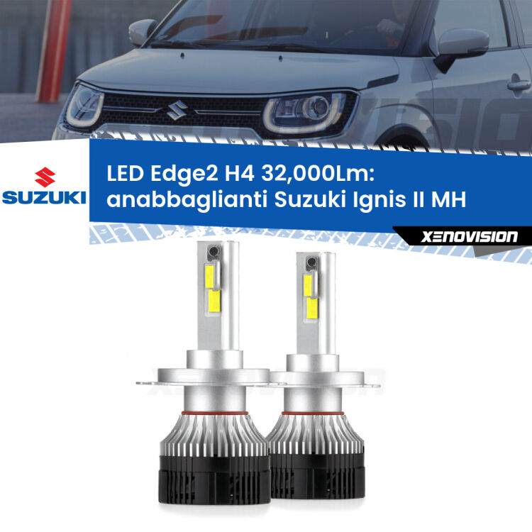Anabbaglianti LED H4 32,000Lm per Suzuki Ignis II MH 2003 - 2008 <p><strong>Kit anabbaglianti LED H4 per Suzuki Ignis II</strong> MH 2003 - 2008. </strong>Potenza smisurata, taglio di luce perfetto. Super canbus. Qualità Massima.</p>