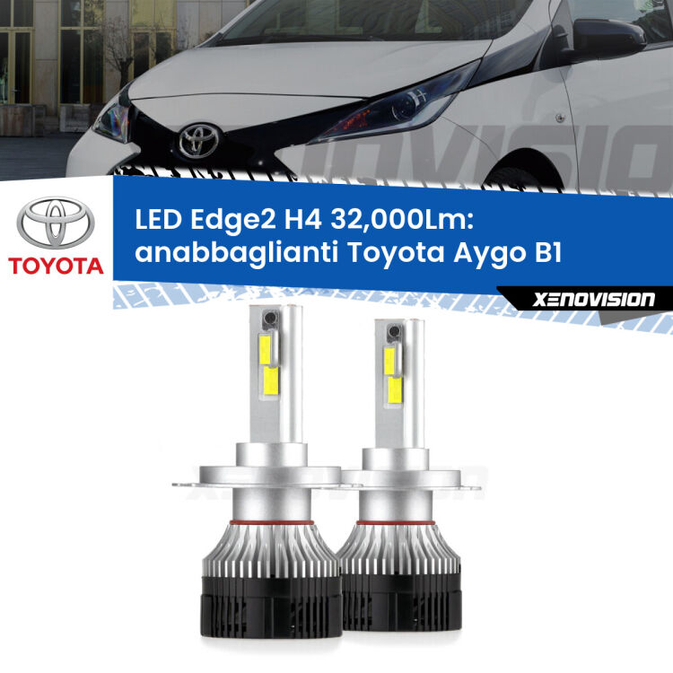 <p><strong>Kit anabbaglianti LED H4 per Toyota Aygo</strong> B1 2005 - 2014. </strong>Potenza smisurata, taglio di luce perfetto. Super canbus. Qualità Massima.</p>