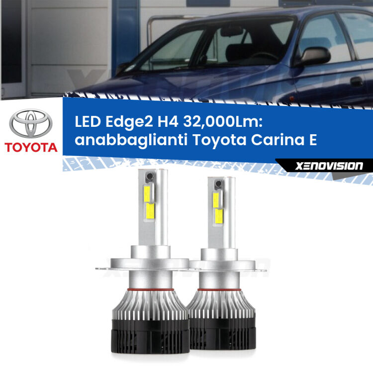 Anabbaglianti LED H4 32,000Lm per Toyota Carina E 1992 - 1997 <p><strong>Kit anabbaglianti LED H4 per Toyota Carina E</strong> 1992 - 1997. </strong>Potenza smisurata, taglio di luce perfetto. Super canbus. Qualità Massima.</p>