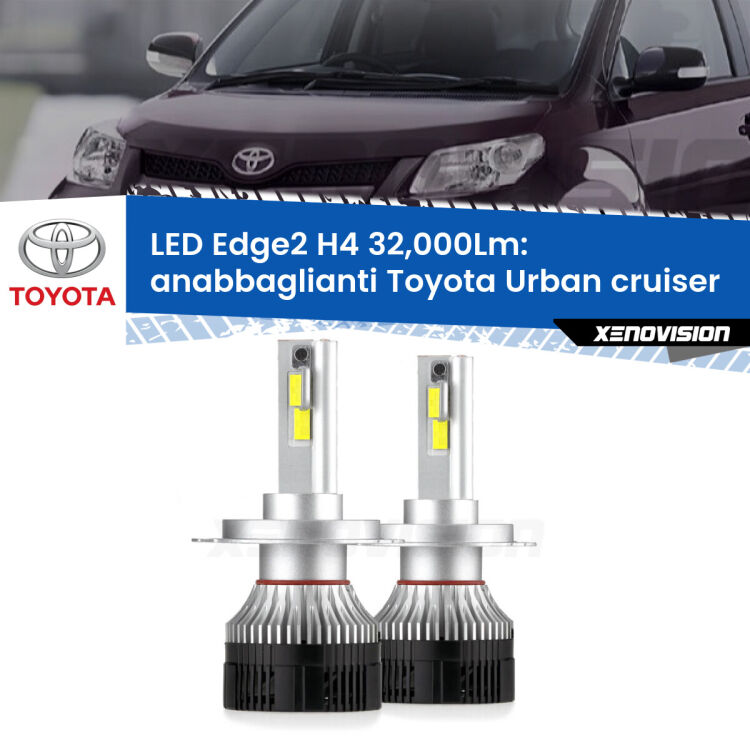 Anabbaglianti LED H4 32,000Lm per Toyota Urban cruiser 2007 - 2016 <p><strong>Kit anabbaglianti LED H4 per Toyota Urban cruiser</strong> 2007 - 2016. </strong>Potenza smisurata, taglio di luce perfetto. Super canbus. Qualità Massima.</p>