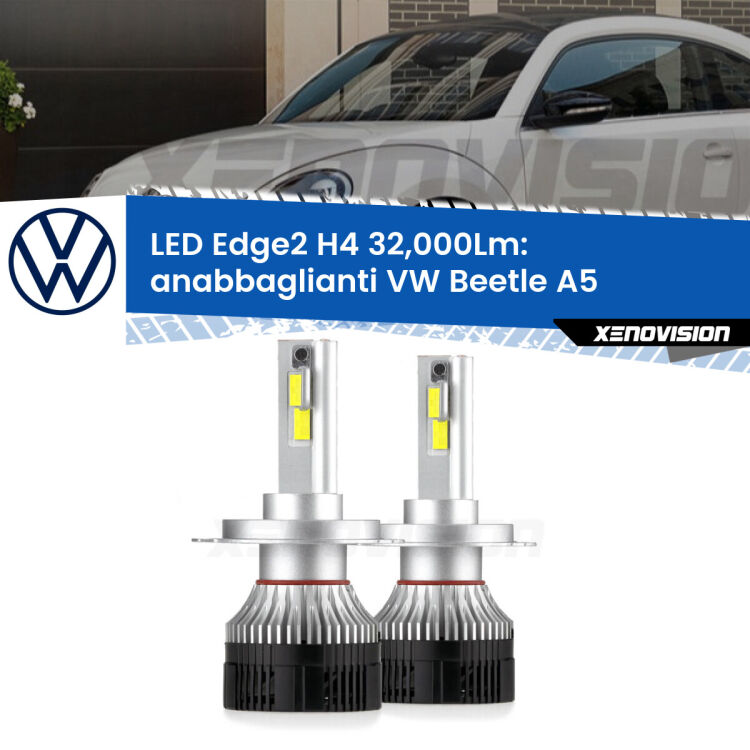 <p><strong>Kit anabbaglianti LED H4 per VW Beetle</strong> A5 2011 - 2019. </strong>Potenza smisurata, taglio di luce perfetto. Super canbus. Qualità Massima.</p>