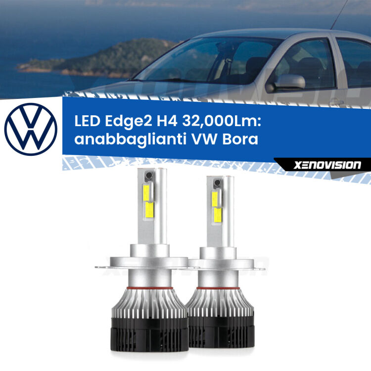 <p><strong>Kit anabbaglianti LED H4 per VW Bora</strong>  1999 - 2006. </strong>Potenza smisurata, taglio di luce perfetto. Super canbus. Qualità Massima.</p>