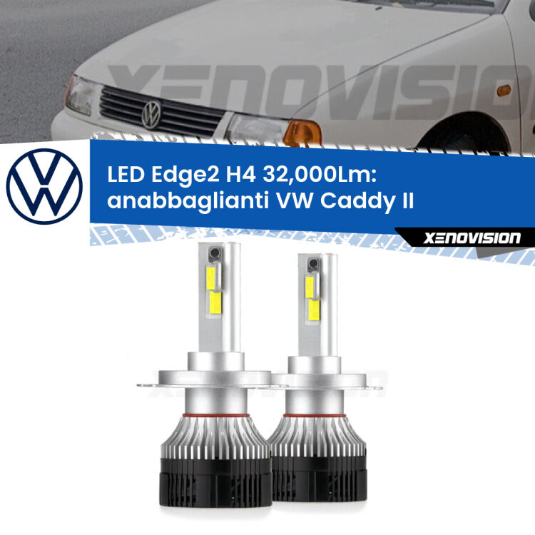 <p><strong>Kit anabbaglianti LED H4 per VW Caddy II</strong>  1996 - 2004. </strong>Potenza smisurata, taglio di luce perfetto. Super canbus. Qualità Massima.</p>