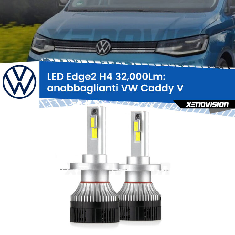 <p><strong>Kit anabbaglianti LED H4 per VW Caddy V</strong>  mono parabola. </strong>Potenza smisurata, taglio di luce perfetto. Super canbus. Qualità Massima.</p>