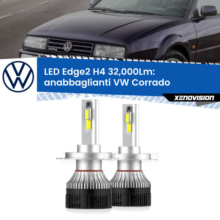 <p><strong>Kit anabbaglianti LED H4 per VW Corrado</strong>  1988 - 1995. </strong>Potenza smisurata, taglio di luce perfetto. Super canbus. Qualità Massima.</p>