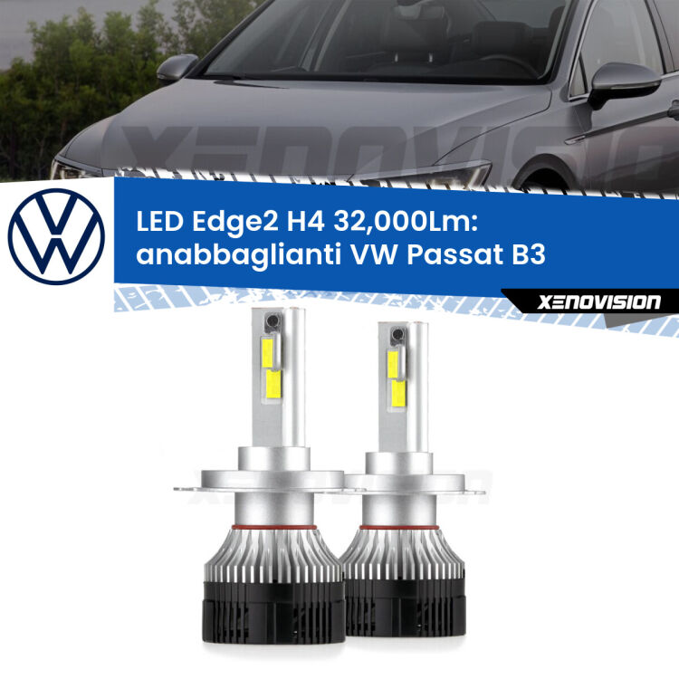 <p><strong>Kit anabbaglianti LED H4 per VW Passat</strong> B3 a parabola singola. </strong>Potenza smisurata, taglio di luce perfetto. Super canbus. Qualità Massima.</p>