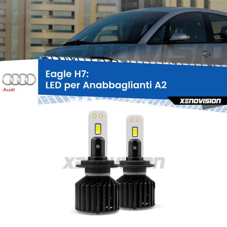 0 Anabbaglianti LED H7 29,000Lumen per Audi A2 (8Z) 2000 - 2005 <strong>Kit LED H7 </strong><strong>anabbaglianti Audi A2 (8Z) 2000 - 2005</strong>: domina la strada, senza rivali. Qualità Massima.