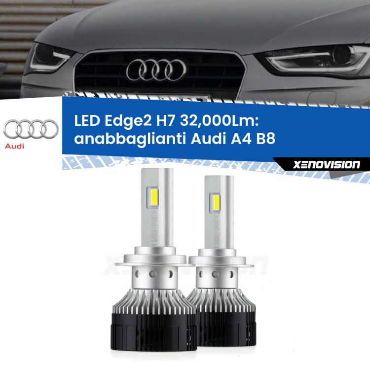 <p><strong>Kit anabbaglianti LED H7 per Audi A4</strong> B8 2007 - 2015. </strong>Design unico a bandiera: potenza smisurata senza coni d'ombra. Super canbus. Qualità Massima.</p>