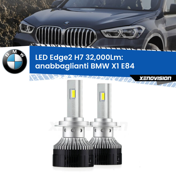 <p><strong>Kit anabbaglianti LED H7 per BMW X1</strong> E84 2009 - 2015. </strong>Design unico a bandiera: potenza smisurata senza coni d'ombra. Super canbus. Qualità Massima.</p>
