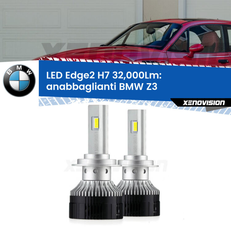 <p><strong>Kit anabbaglianti LED H7 per BMW Z3</strong>  restyling. </strong>Design unico a bandiera: potenza smisurata senza coni d'ombra. Super canbus. Qualità Massima.</p>