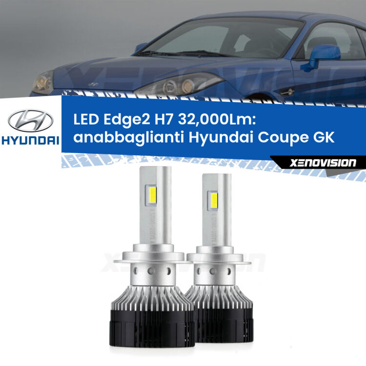 <p><strong>Kit anabbaglianti LED H7 per Hyundai Coupe</strong> GK 2002 - 2009. </strong>Design unico a bandiera: potenza smisurata senza coni d'ombra. Super canbus. Qualità Massima.</p>