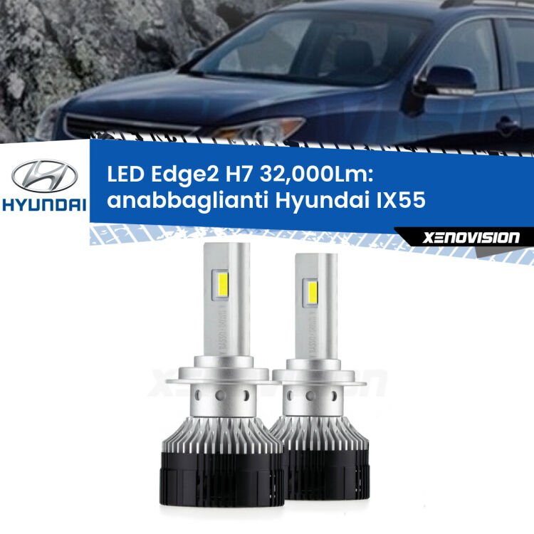 <p><strong>Kit anabbaglianti LED H7 per Hyundai IX55</strong>  2008 - 2012. </strong>Design unico a bandiera: potenza smisurata senza coni d'ombra. Super canbus. Qualità Massima.</p>