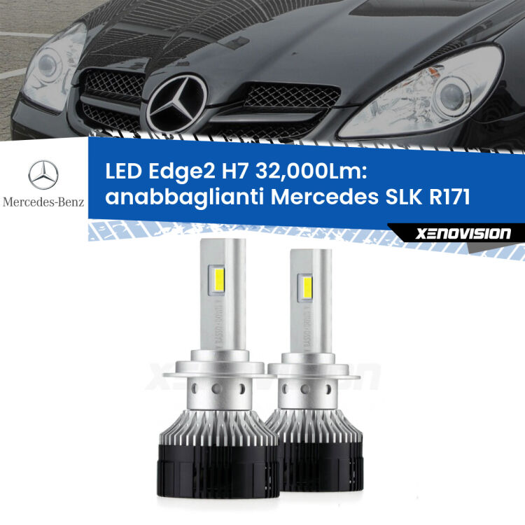 <p><strong>Kit anabbaglianti LED H7 per Mercedes SLK</strong> R171 2004 - 2011. </strong>Design unico a bandiera: potenza smisurata senza coni d'ombra. Super canbus. Qualità Massima.</p>