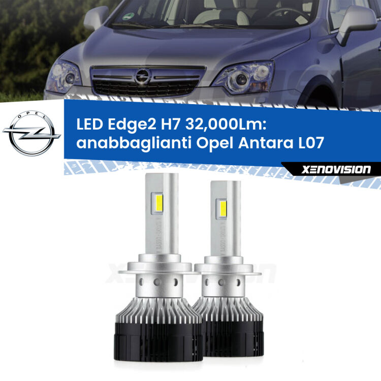 <p><strong>Kit anabbaglianti LED H7 per Opel Antara</strong> L07 2006 - 2015. </strong>Design unico a bandiera: potenza smisurata senza coni d'ombra. Super canbus. Qualità Massima.</p>