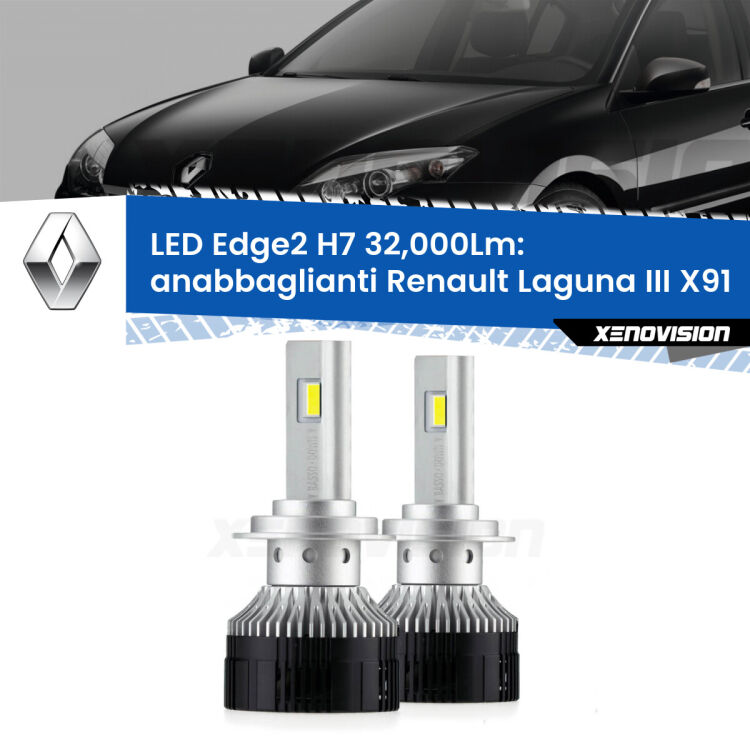 <p><strong>Kit anabbaglianti LED H7 per Renault Laguna III</strong> X91 2007 - 2015. </strong>Design unico a bandiera: potenza smisurata senza coni d'ombra. Super canbus. Qualità Massima.</p>