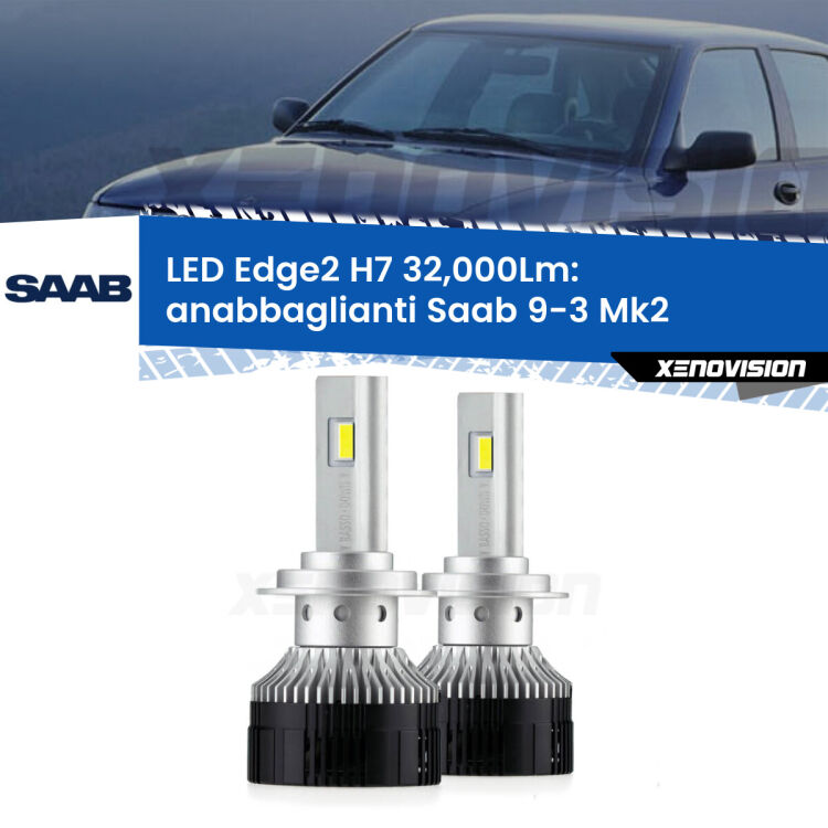 <p><strong>Kit anabbaglianti LED H7 per Saab 9-3</strong> Mk2 2003 - 2015. </strong>Design unico a bandiera: potenza smisurata senza coni d'ombra. Super canbus. Qualità Massima.</p>