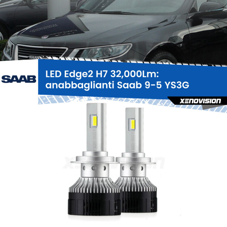 <p><strong>Kit anabbaglianti LED H7 per Saab 9-5</strong> YS3G 2010 - 2012. </strong>Design unico a bandiera: potenza smisurata senza coni d'ombra. Super canbus. Qualità Massima.</p>