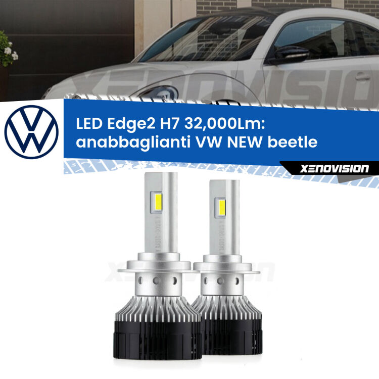 <p><strong>Kit anabbaglianti LED H7 per VW NEW beetle</strong>  2005 - 2010. </strong>Design unico a bandiera: potenza smisurata senza coni d'ombra. Super canbus. Qualità Massima.</p>