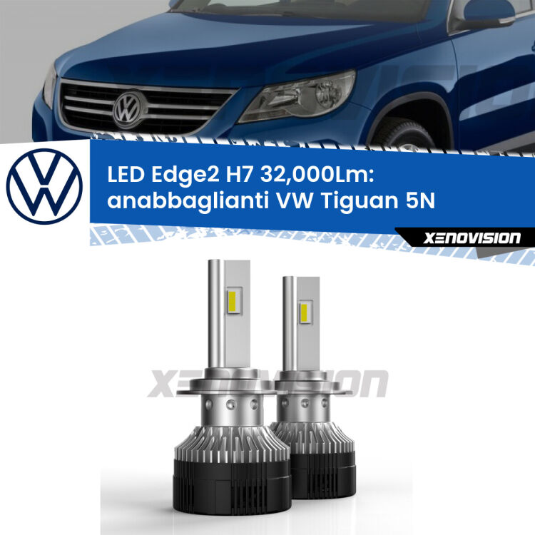 <p><strong>Kit anabbaglianti LED H7 per VW Tiguan</strong> 5N pre-restyling. </strong>Design unico a bandiera: potenza smisurata senza coni d'ombra. Super canbus. Qualità Massima.</p>