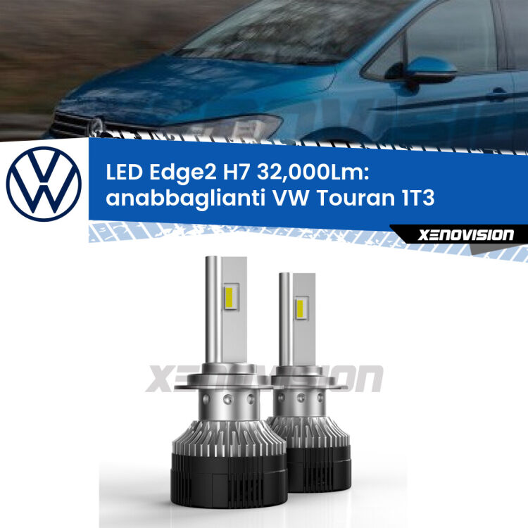 <p><strong>Kit anabbaglianti LED H7 per VW Touran</strong> 1T3 2010 - 2015. </strong>Design unico a bandiera: potenza smisurata senza coni d'ombra. Super canbus. Qualità Massima.</p>