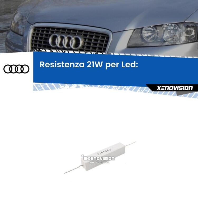 <p>Resistenza ceramica da 20W perfetta per spegnere la spia su Luci diurne A3 8P quando monti alcune lampadine led. Simulando l'assorbimento di una lampada a incandescenza 21Watt, spegne la spia. Occorre una resistenza per ciascuna lampadina led, da collegare in parallelo.</p>
<p> </p>