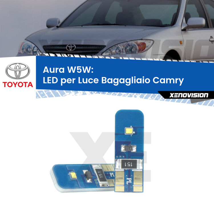 0 Aura W5W: LED per Luce Bagagliaio Camry (XV70) 2017 in poi FINE SERIE: NO GARANZIA