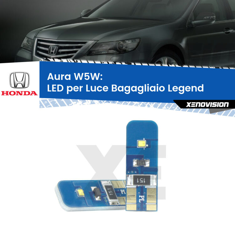 0 Aura W5W: LED per Luce Bagagliaio Legend (Mk4) 2006 -2013 FINE SERIE: NO GARANZIA