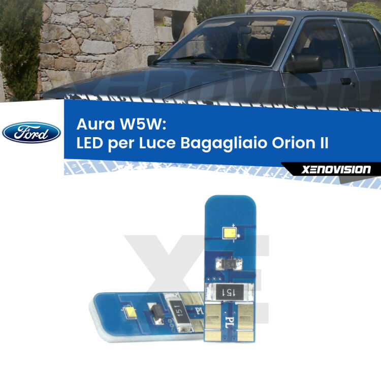 0 Aura W5W: LED per Luce Bagagliaio Orion II (AFF) 1985 -1990 FINE SERIE: NO GARANZIA