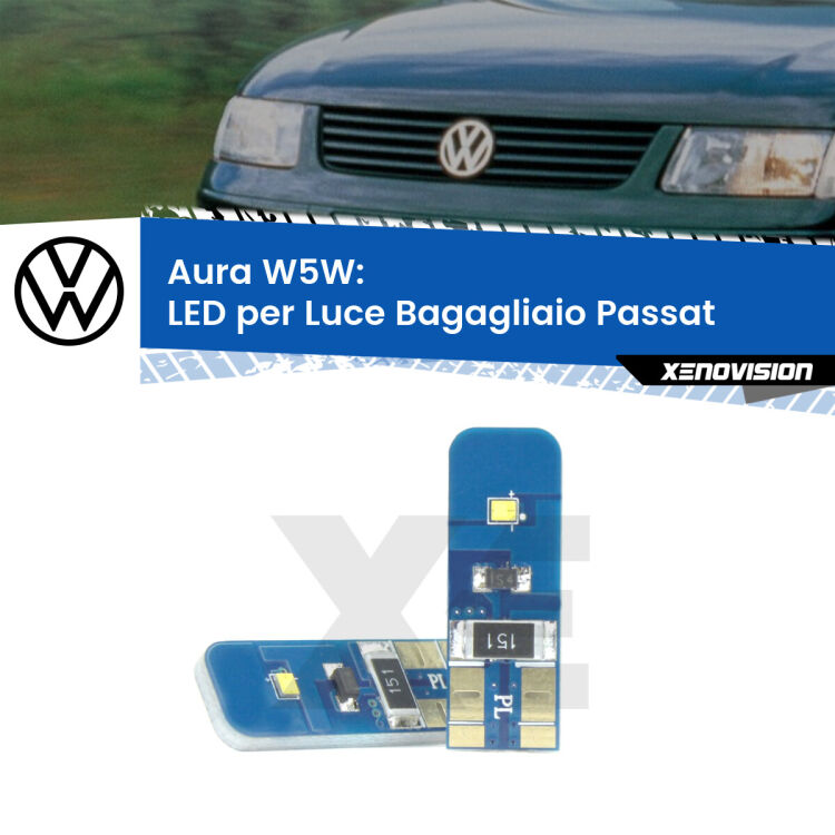 0 Aura W5W: LED per Luce Bagagliaio Passat (B5) 1996 -2000 FINE SERIE: NO GARANZIA
